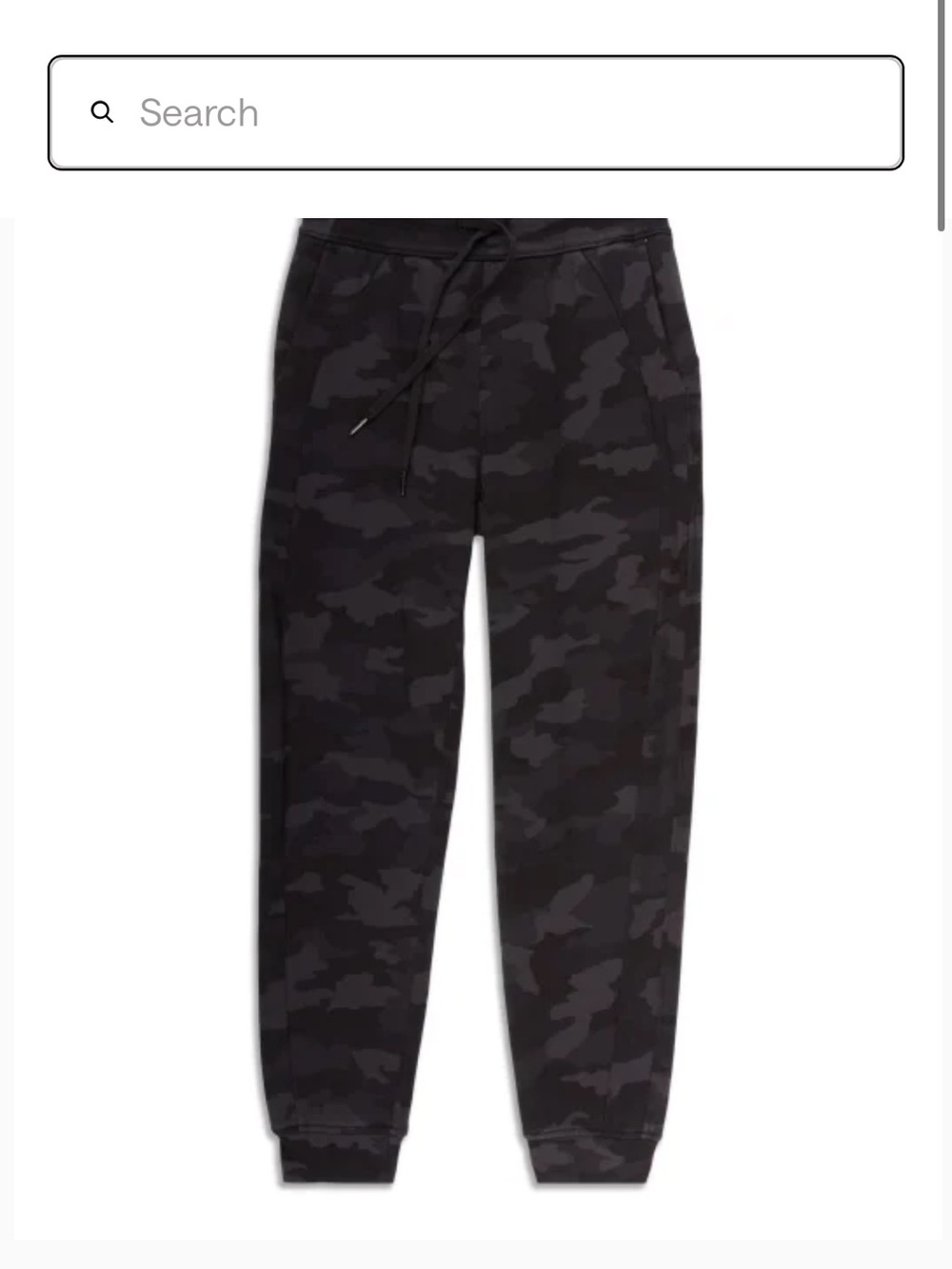 lululemon athletica Women's Black Camo Joggers